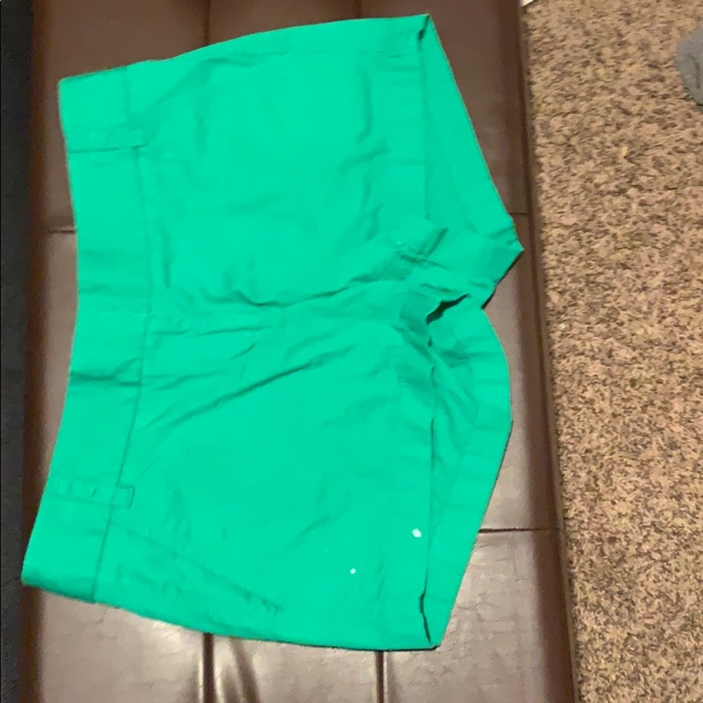 Green shorts
